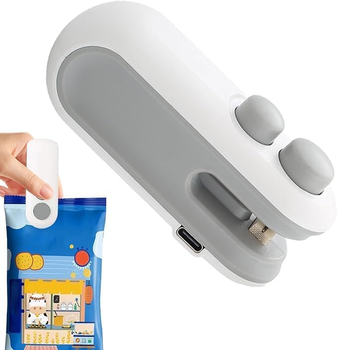 Portable Mini Sealing Machine, Handheld Packet Sealer for Food, Snacks, Chips, Fresh Storage, Plastic Bags Sealing Machine (Multi Color)